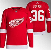 Men's Detroit Red Wings #36 Christian Fischer Red Stitched Jersey Dzhi,baseball caps,new era cap wholesale,wholesale hats